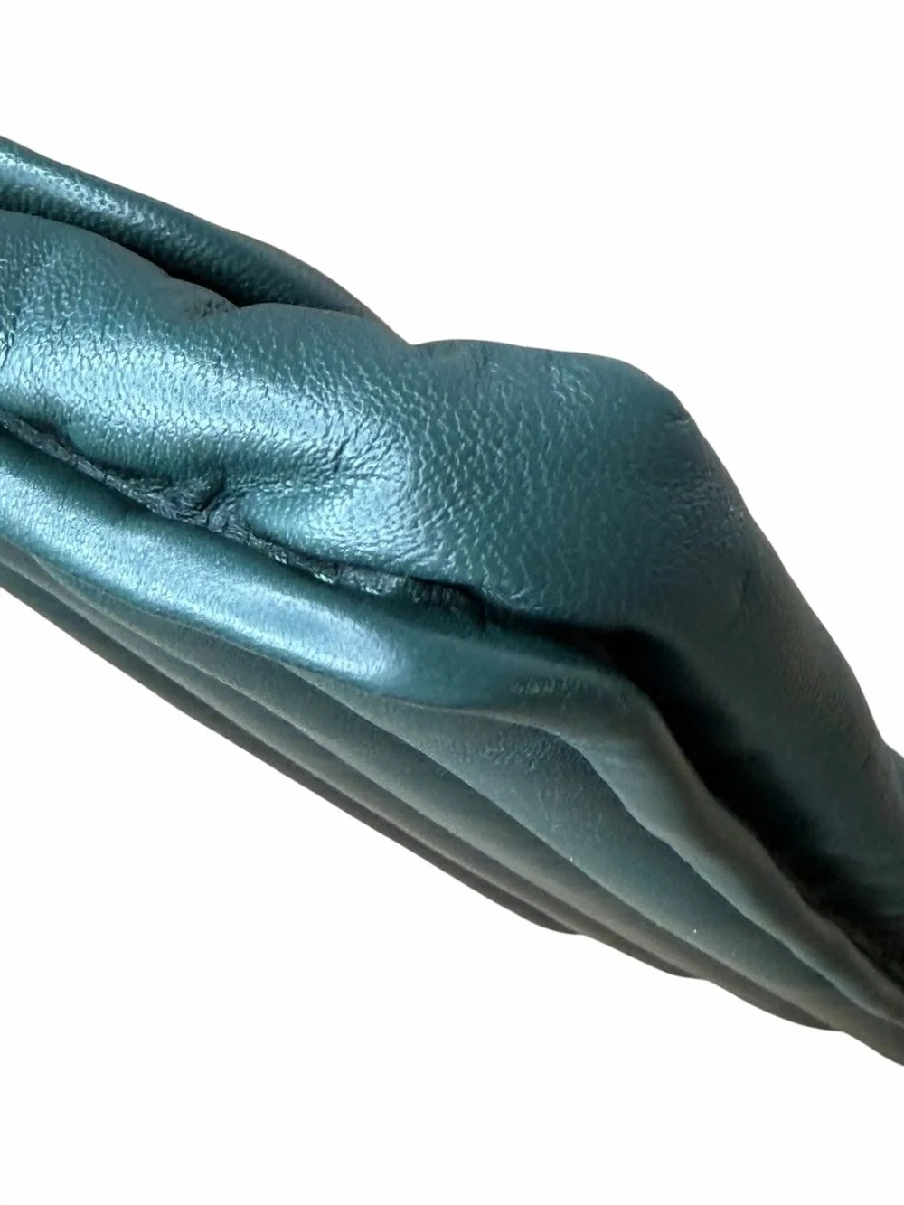 Anine Bing x Helena Christensen Natasha Clutch Leather Green